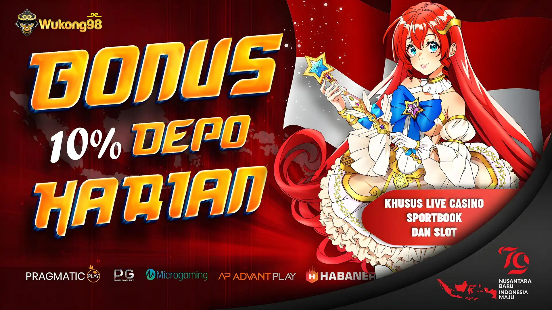 BONUS DEPOSIT HARIAN 10% 